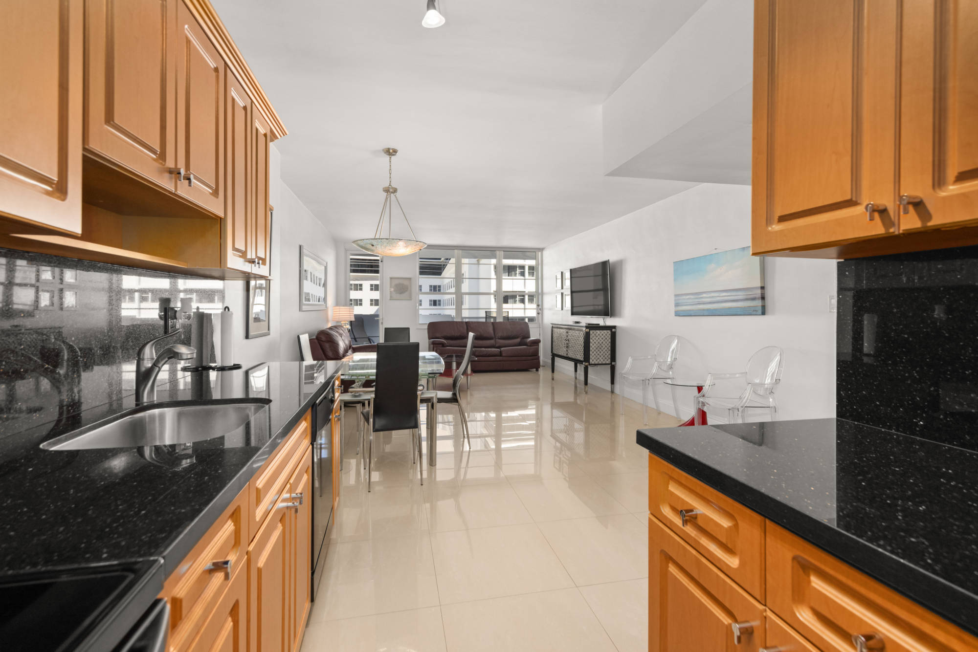living room seen from kitchen