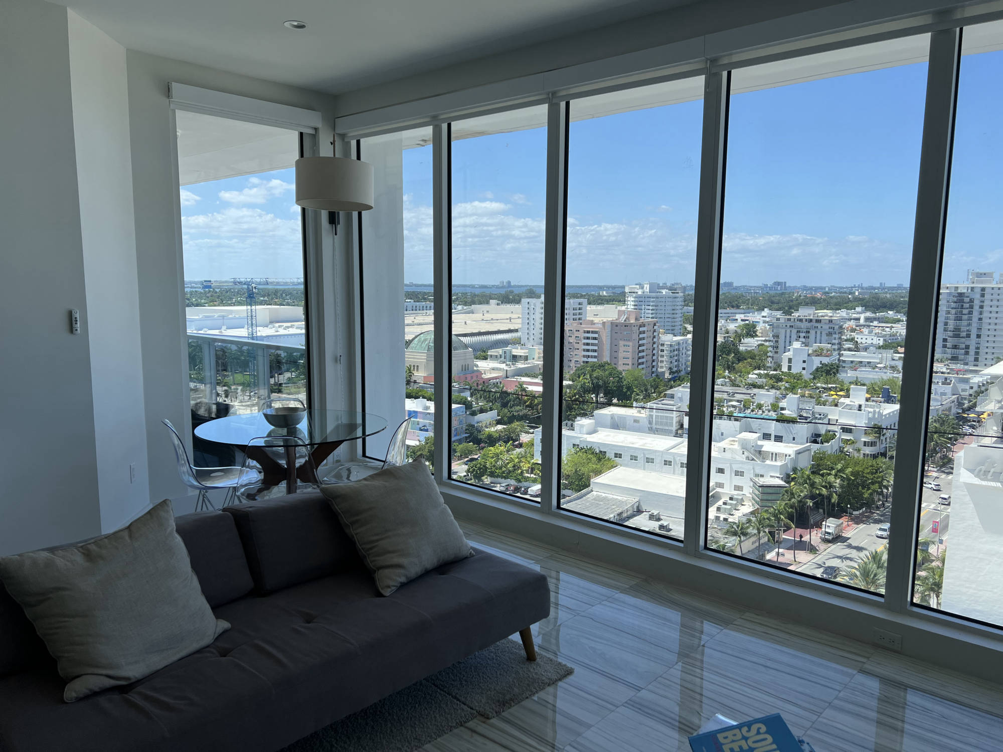 living room with view 