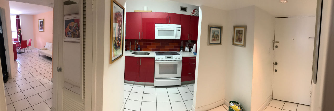 panorama view of the apartment 