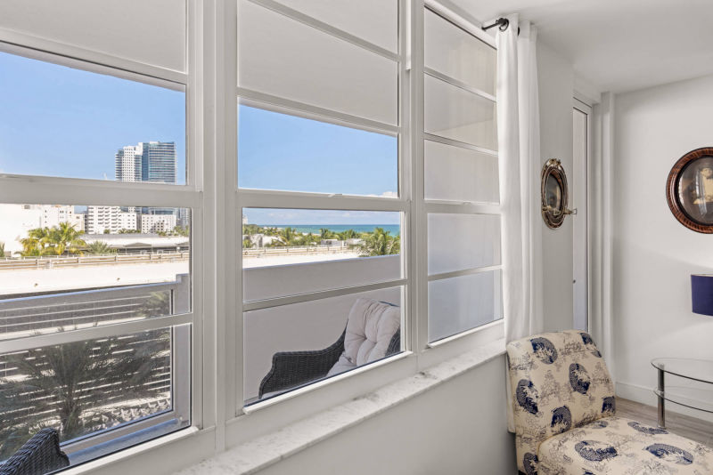 view from living room