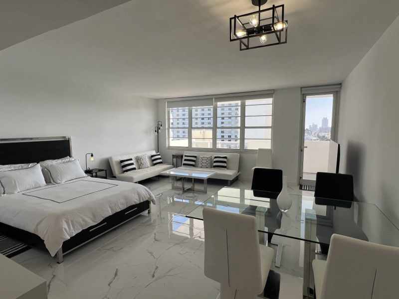 spacious studio apartment 