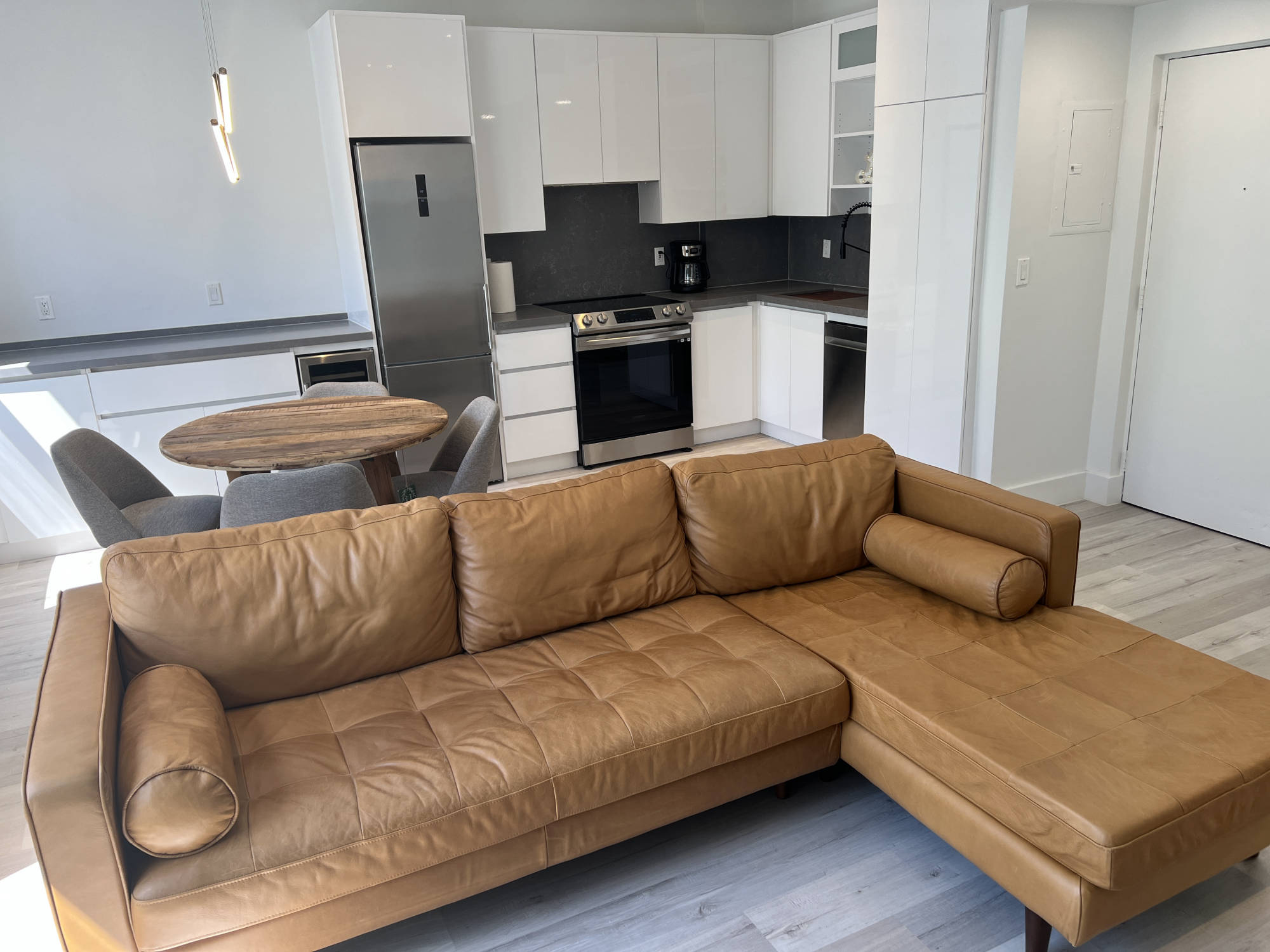 kitchen seen from living room