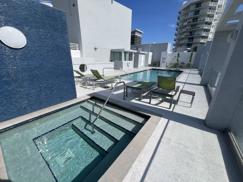 hot tub and pool