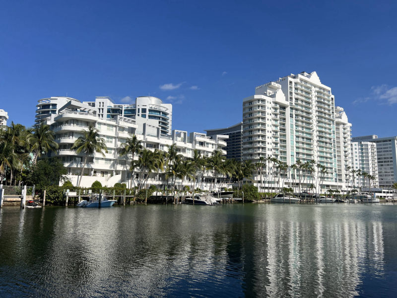 Nautica Residence seen from the water 