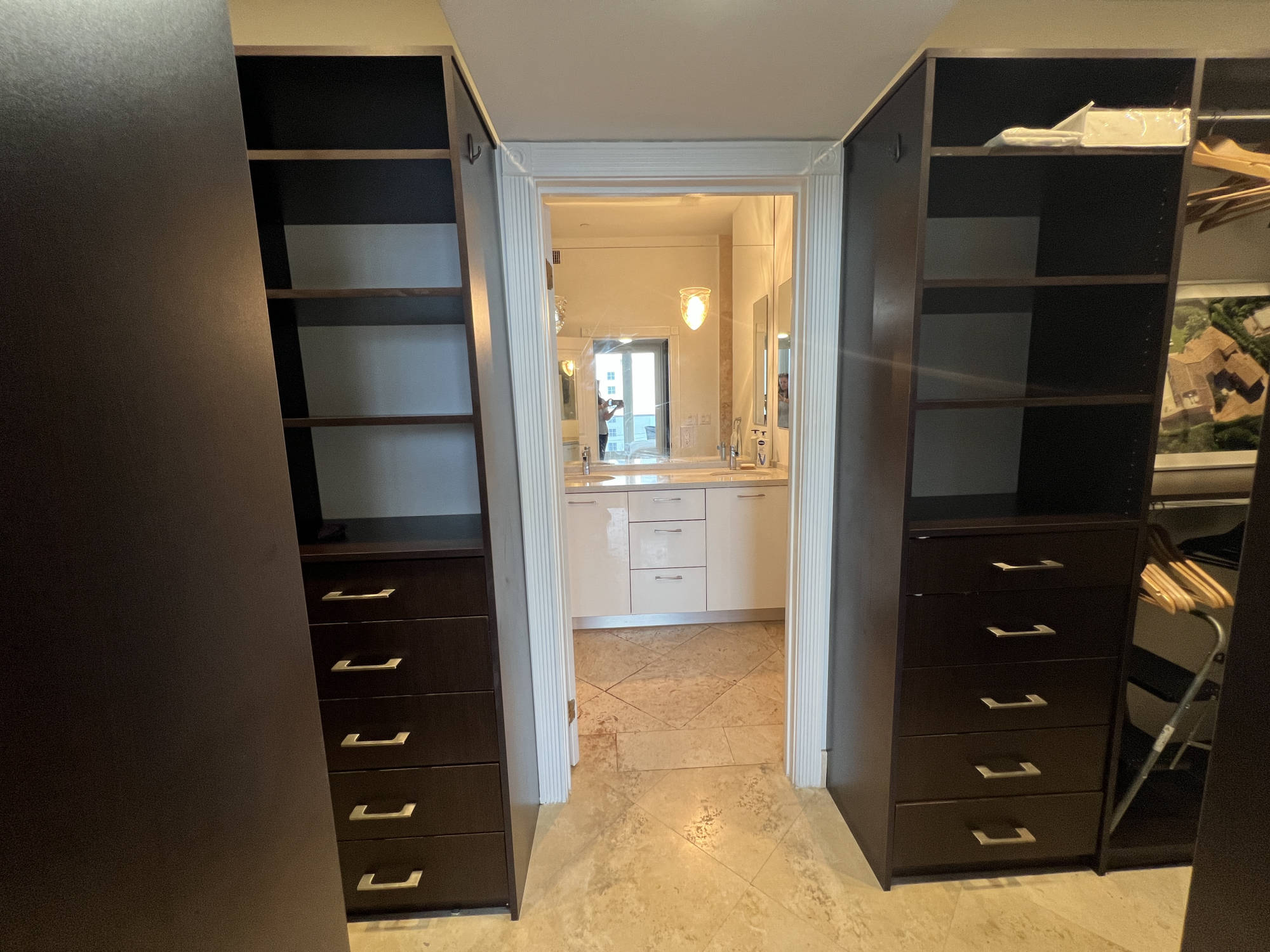 large walk-in closet