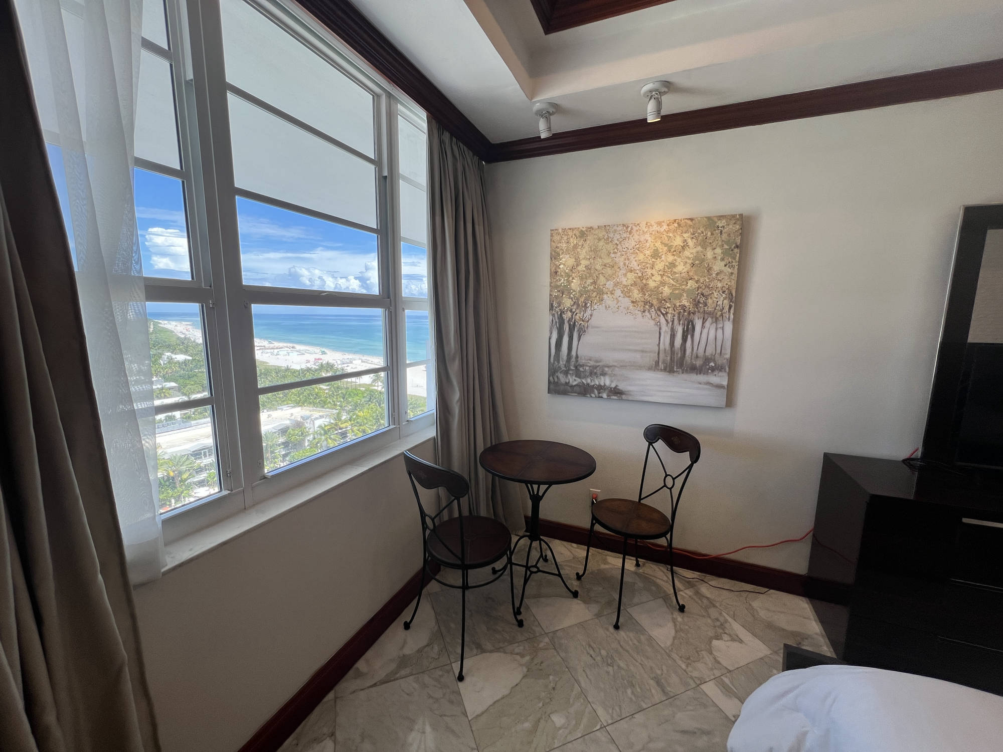 beach view from bedroom