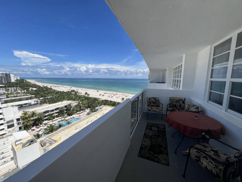 beach view from balcony