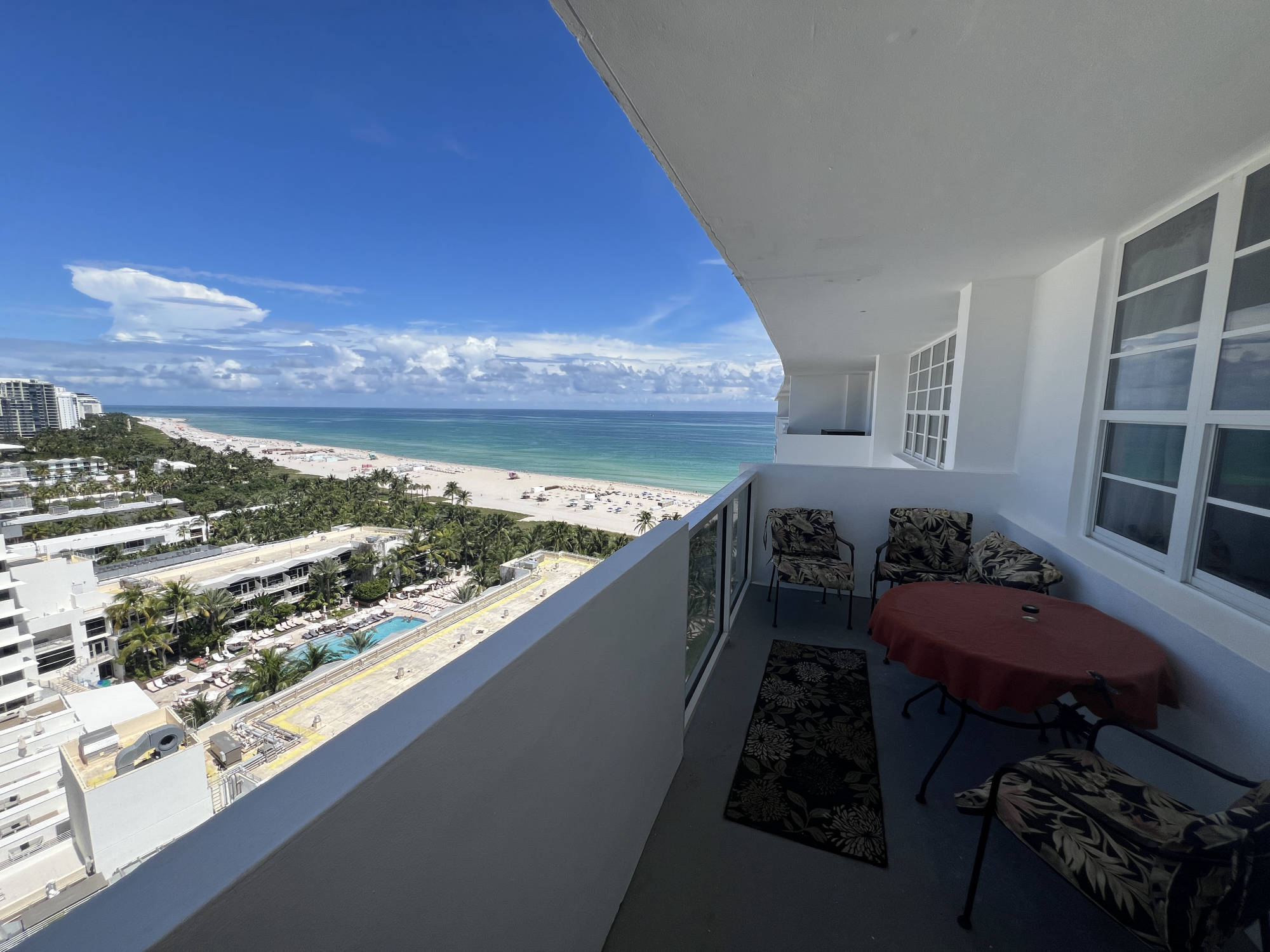 beach view from balcony
