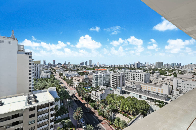 view from balcony
